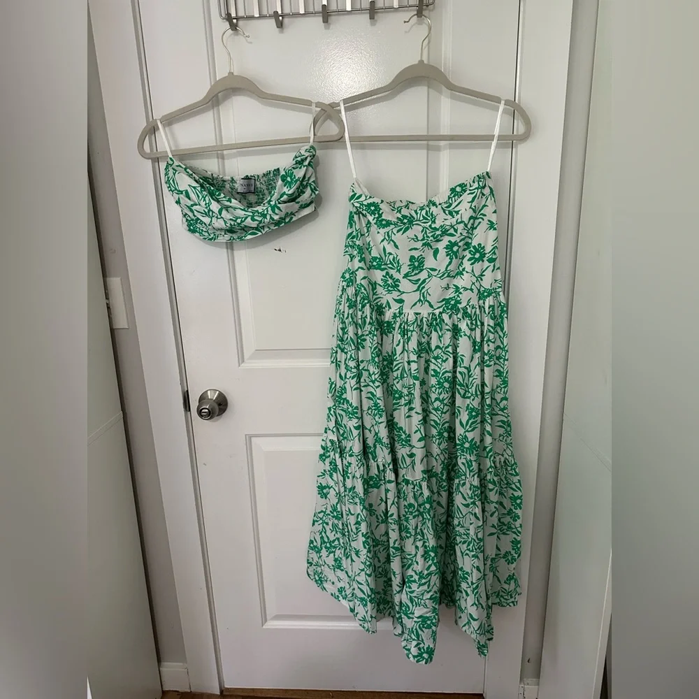 Floral Green Maxi Skirt - Picture 4 of 4